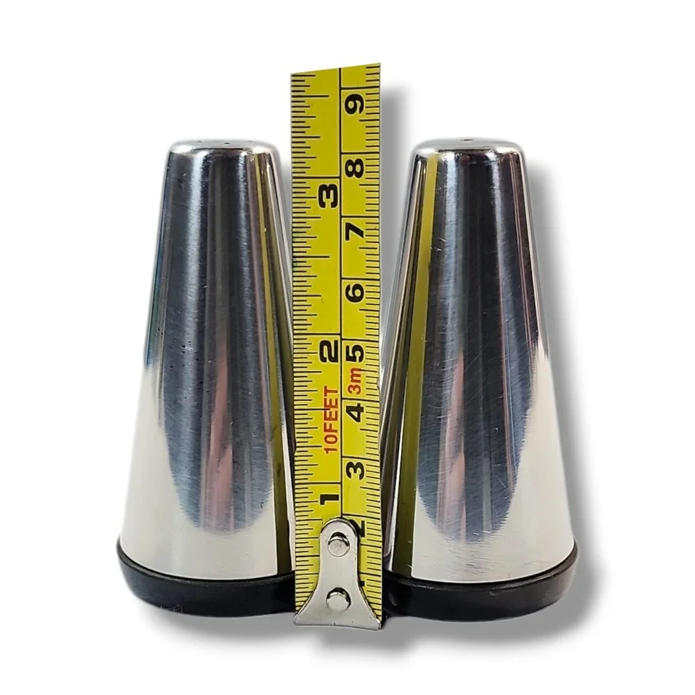 Alfra Italy 18/8 Stainless Steel Walker & Hall‎ England Salt and Pepper Shakers